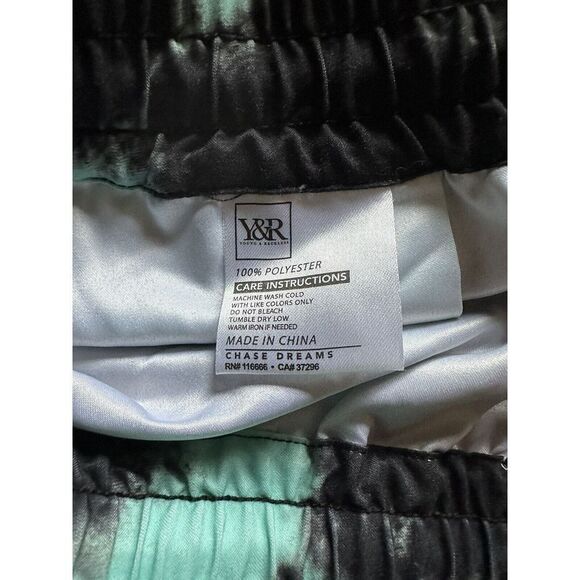 Young and Reckless‎ Green Black Tie Dye Elastic Polyester Shorts Size XL - Picture 7 of 9